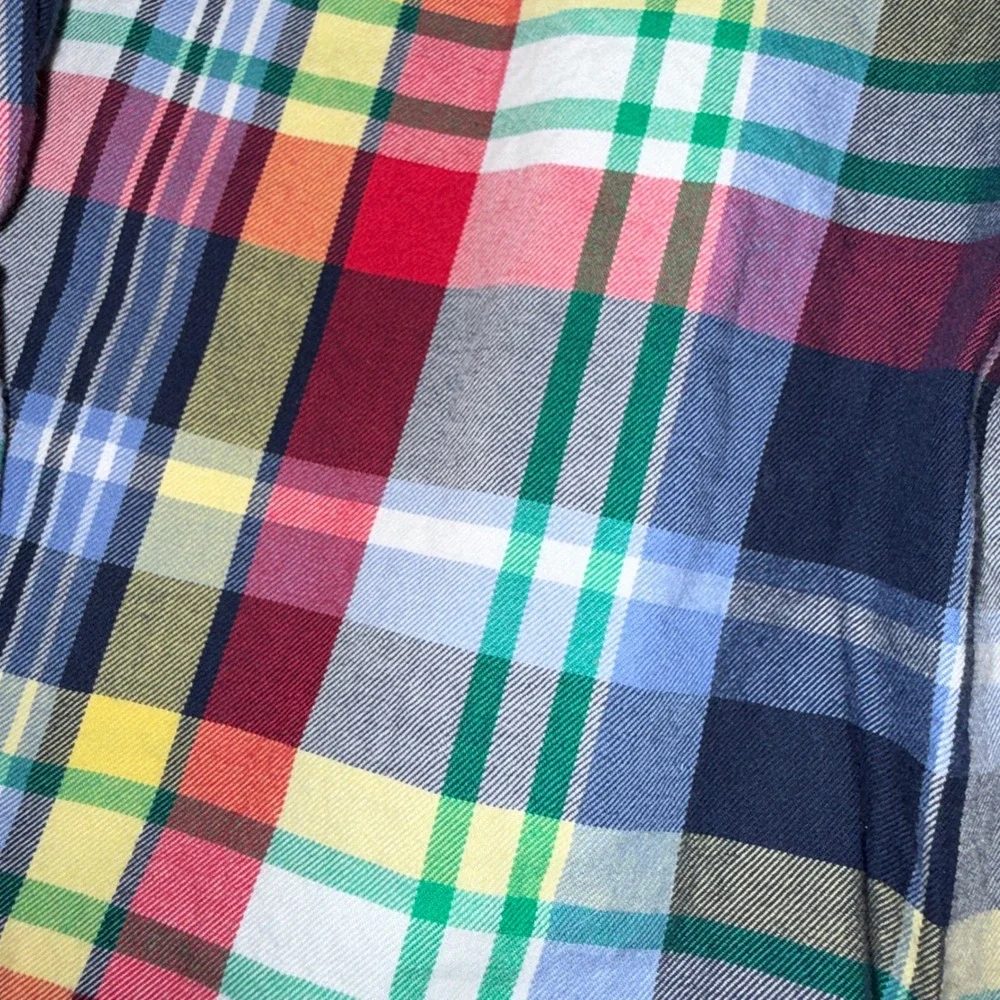 Ralph Lauren Kids Plaid Button‎ Down Shirt Long Sleeve Multi Color Size Small